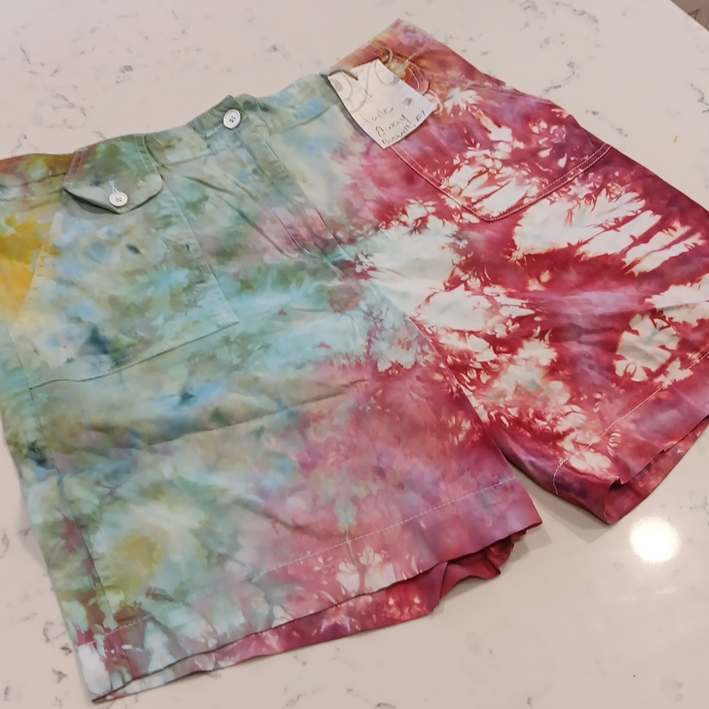 Tie dye shorts